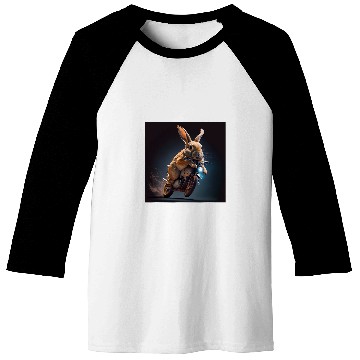 Discover Rabbit Riding Motorcycle Easter Bunny Easter Funny Biker Bike Baseball Tees