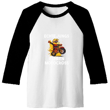 Discover Motocross Motorcycle Rider Baseball Tees