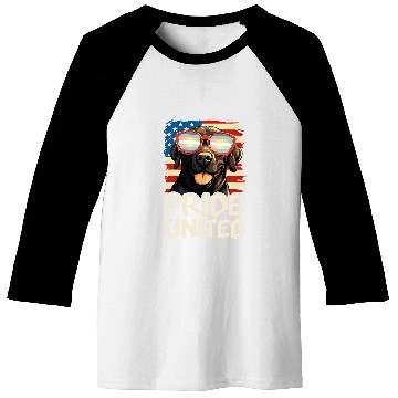 Discover Pride United Labrador Demifluid Flag Sunglasses Baseball Tees
