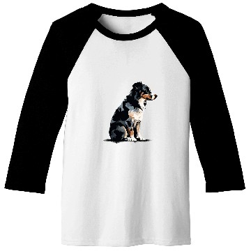 Discover Pawsome Pals Australian Shepherd Silhouette Baseball Tees