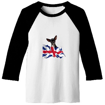 Discover Union Jack Flag Dog Chihuahua Baseball Tees