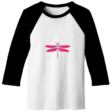 Discover Retro Neon Dragonfly Spirit Animal Baseball Tees