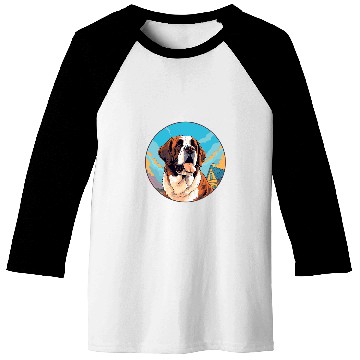 Discover Saint Bernard Dog Breed Baseball Tees