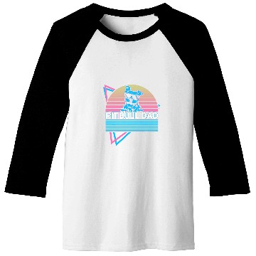Discover Pitbull Dad Pit Bull Retro Baseball Tees