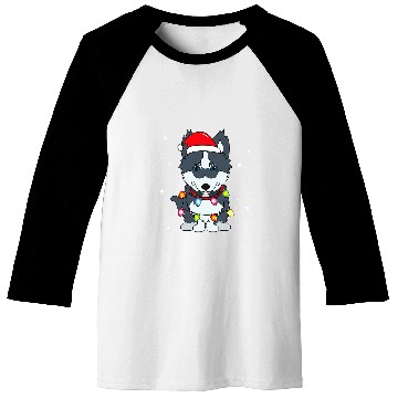 Discover Pomsky Lights Mom Dad Dog Gift Baseball Tees