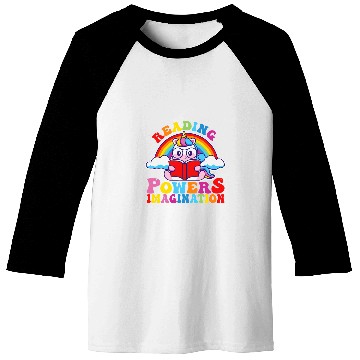 Discover Reading Powers Imagination Cute Teacher Librarian Book Lover 24 Baseball Tees