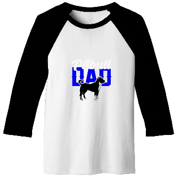 Discover Pitbull Dad Baseball Tees