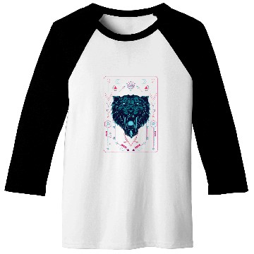 Discover Native American geometric animal sabertooth tiger Baseball Tees