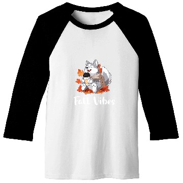 Discover Husky Fall Vibes Funny Dog Pumpkin Spice Latte Baseball Tees
