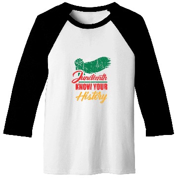 Discover Juneteenth know your history Baseball Tees