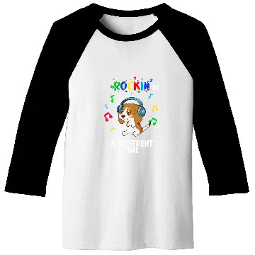 Discover Rockin to a Different Tune Autism Warrior 23 Baseball Tees