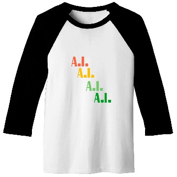 Discover Smilemoretees Fun Colorful Artificial Intelligence AI Art Baseball Tees
