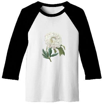 Discover PierreJosephRedoute White Peony Paint Flower Gardener Baseball Tees