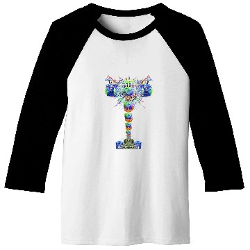 Discover psychedelics Meditator Buddha Trippy Yoga Geometry Art Baseball Tees