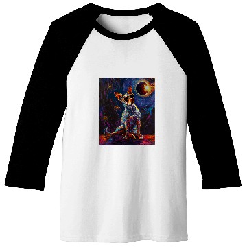 Discover Total Solar Eclipse Blue Heeler Dog 1 Baseball Tees
