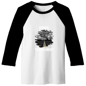 Discover Warning Tornado Magnet Meteorologist Tornado Chaser Baseball Tees