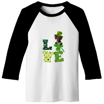 Discover German Shorthaired Pointer Dog St  Patricks Day Funny Irish Baseball Tees