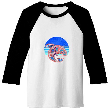 Discover Native American Totem Orca Killer Whale Sun 4 Fan Fun Baseball Tees