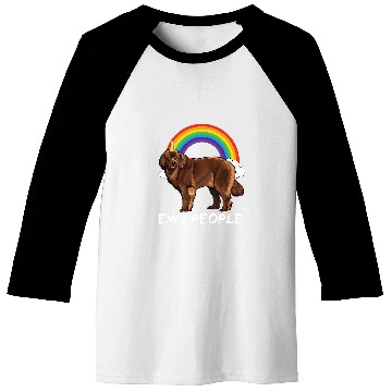 Discover Rainbow Newfoundland Ew People Unicorns Dog Baseball Tees