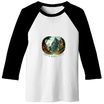 Discover Lets Hike That Outdoor Camping Hiking Climbing Baseball Tees