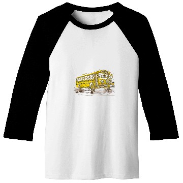 Discover School Bus Driver Art 23 Baseball Tees