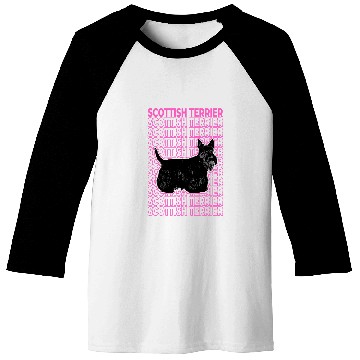 Discover Dog Scottish Terrier Pastel Aesthetic Baseball Tees