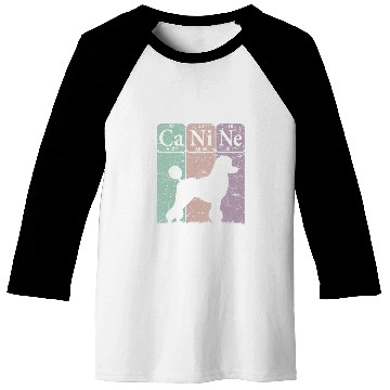 Discover Poodle Dog Periodic Table Elements Dog Lover Canine 1 Baseball Tees