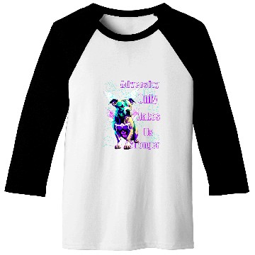 Discover Positivity Quote Positive Pitbull Colorful Pitbull Baseball Tees