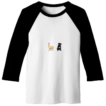Discover Llama Cane Corso Heartbeat Dog Lover Baseball Tees