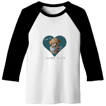 Discover Love me Teacup Poodle Baseball Tees