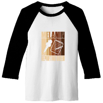 Discover Melanin Reporting Queen African American Journalist 21 Baseball Tees