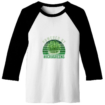 Discover Powered By Microgreens Urban Farming Microgreens Gardener Baseball Tees