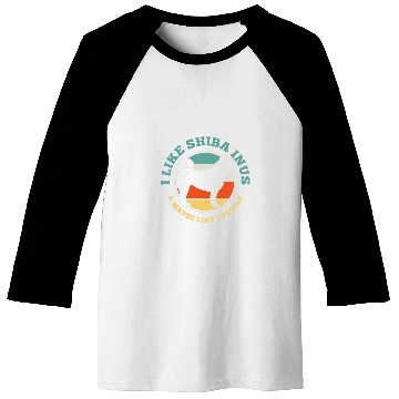 Discover Dog Shiba Inu Funny Gift Baseball Tees