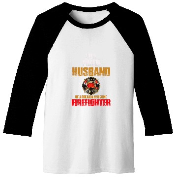Discover Proud Firefighter Husband Active Baseball Tees
