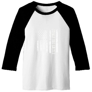 Discover School Bus Driver USA Flag Profession Job Title Baseball Tees