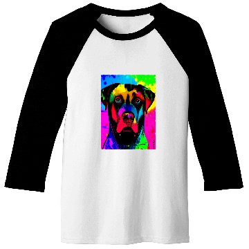 Discover Labrador Lab Dog Labrador Pop Art Design Gradient Baseball Tees