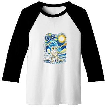 Discover Pug Dog Little Animals Starry Night Cute Pet Solar Eclipse Baseball Tees