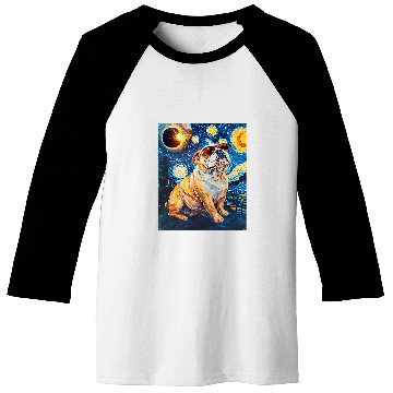 Discover Total Solar Eclipse Bulldog Baseball Tees