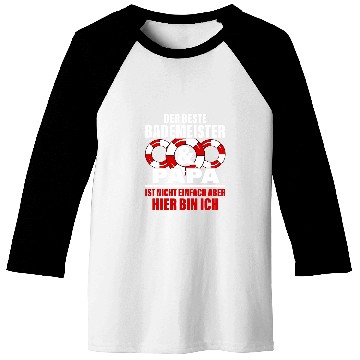Discover The bests lifeguard 2dad is not easy Baseball Tees