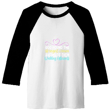Discover Wedding Officiant Ordained Minister 214 Baseball Tees