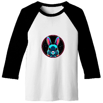 Discover Space Rabbit Astronaut Funny Galaxy Animals Baseball Tees