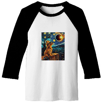Discover Total Solar Eclipse Norfolk Terrier Dog 5 Baseball Tees
