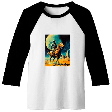 Discover The Space Cowboy Retro Scifi Baseball Tees