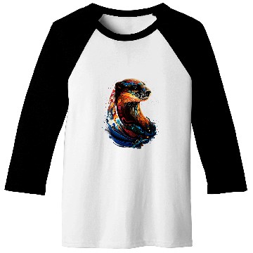 Discover Otter Native American Indian Tribes Art Indigenous Baseball Tees