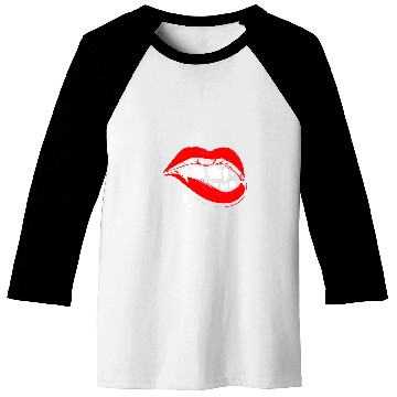 Discover Vampire Mouth Teeth lips Halloween Art Design Baseball Tees