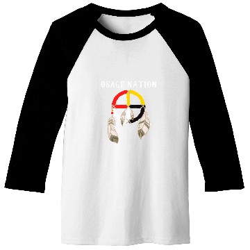 Discover Osage Nation Native American Indian medicines Wheel Baseball Tees