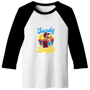 Discover Sandy Balls Design Beach Volleyball Baseball Tees