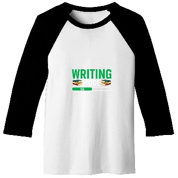 Discover Writing Mode On Book Author Writer 1 Baseball Tees