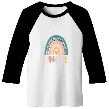 Discover Mens Boho Rainbow Border Retro Art Summer Boho Style Lovers Uncle Baseball Tees