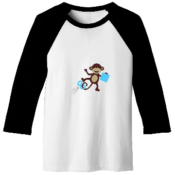 Discover Monkey going back to school 3 Baseball Tees